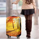 Autumn Trees Print Luggage Cover