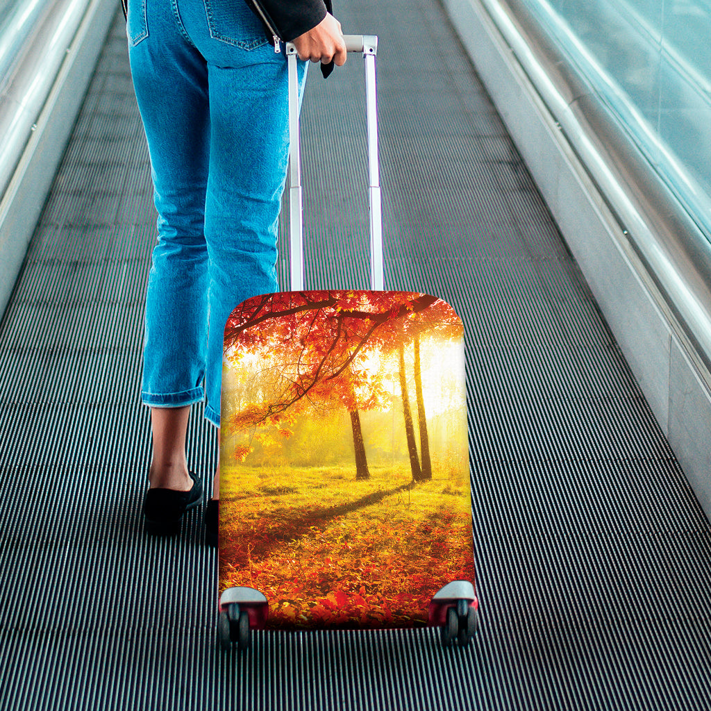 Autumn Trees Print Luggage Cover