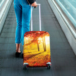 Autumn Trees Print Luggage Cover