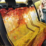 Autumn Trees Print Pet Car Back Seat Cover