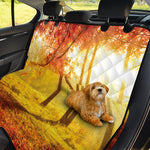 Autumn Trees Print Pet Car Back Seat Cover