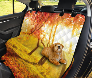 Autumn Trees Print Pet Car Back Seat Cover