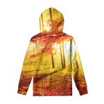 Autumn Trees Print Pullover Hoodie