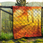 Autumn Trees Print Quilt