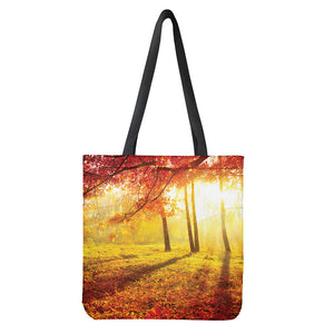 Autumn Trees Print Tote Bag