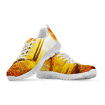 Autumn Trees Print White Sneakers