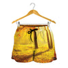 Autumn Trees Print Women's Shorts