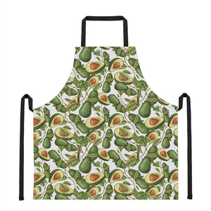 Avocado Cut In Half Drawing Print Apron