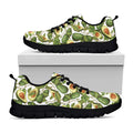 Avocado Cut In Half Drawing Print Black Running Shoes