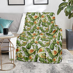 Avocado Cut In Half Drawing Print Blanket