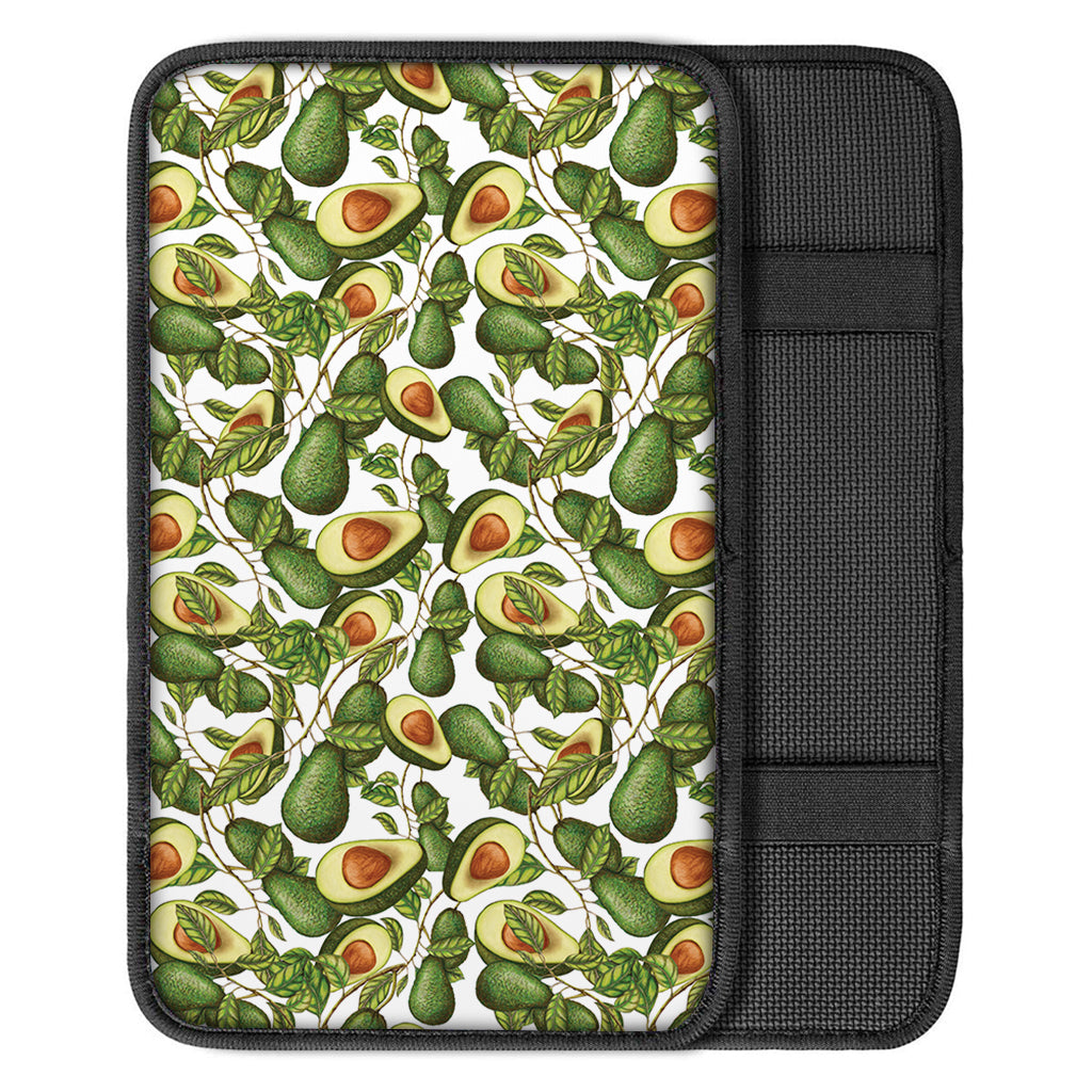 Avocado Cut In Half Drawing Print Car Center Console Cover