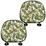 Avocado Cut In Half Drawing Print Car Headrest Covers