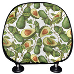 Avocado Cut In Half Drawing Print Car Headrest Covers