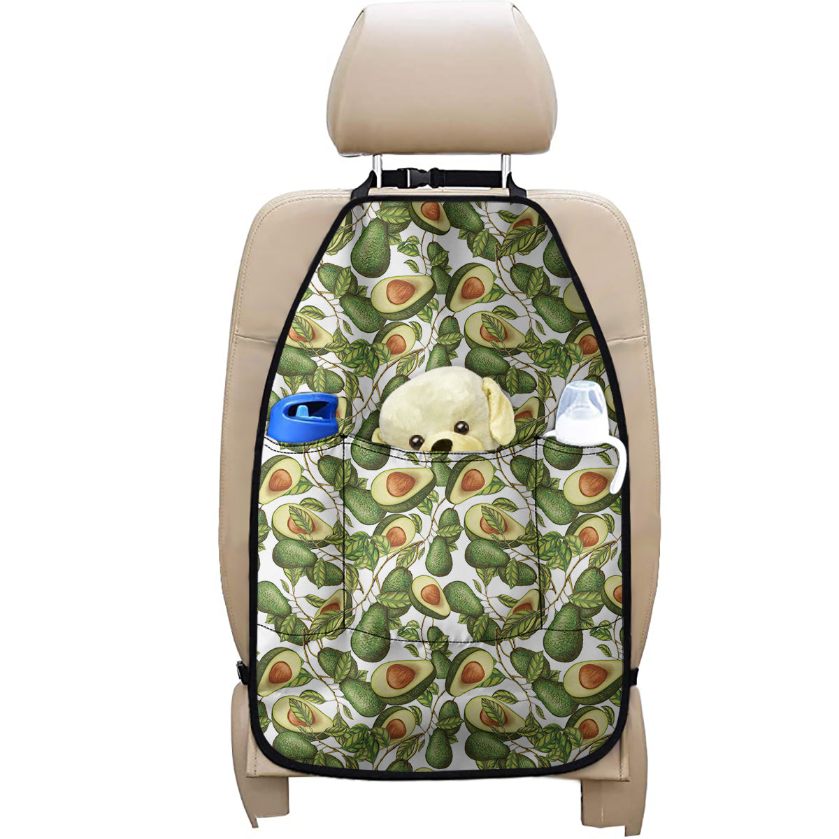 Avocado Cut In Half Drawing Print Car Seat Organizers