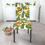 Avocado Cut In Half Drawing Print Dining Chair Slipcover