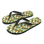 Avocado Cut In Half Drawing Print Flip Flops