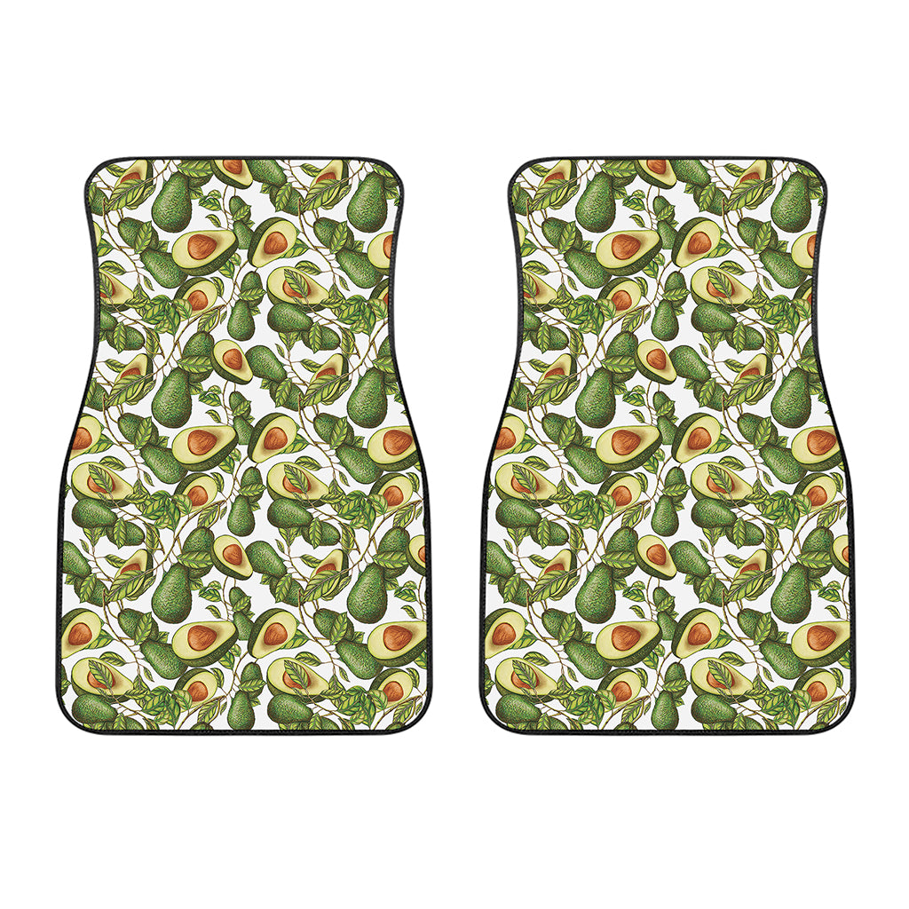 Avocado Cut In Half Drawing Print Front Car Floor Mats