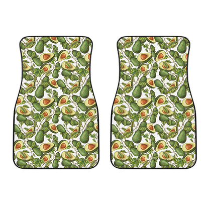 Avocado Cut In Half Drawing Print Front Car Floor Mats