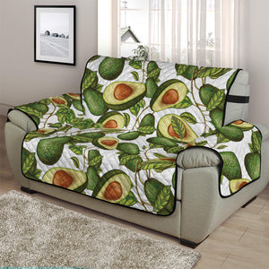 Avocado Cut In Half Drawing Print Half Sofa Protector