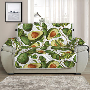 Avocado Cut In Half Drawing Print Half Sofa Protector