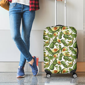 Avocado Cut In Half Drawing Print Luggage Cover