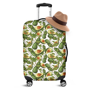 Avocado Cut In Half Drawing Print Luggage Cover