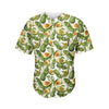 Avocado Cut In Half Drawing Print Men's Baseball Jersey