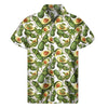 Avocado Cut In Half Drawing Print Men's Short Sleeve Shirt