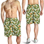 Avocado Cut In Half Drawing Print Men's Shorts