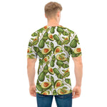 Avocado Cut In Half Drawing Print Men's T-Shirt