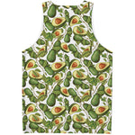 Avocado Cut In Half Drawing Print Men's Tank Top