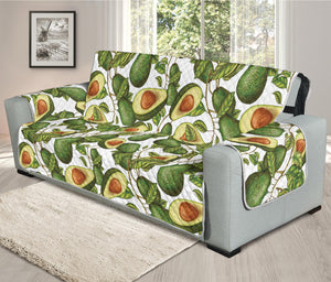 Avocado Cut In Half Drawing Print Oversized Sofa Protector