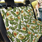 Avocado Cut In Half Drawing Print Pet Car Back Seat Cover