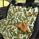 Avocado Cut In Half Drawing Print Pet Car Back Seat Cover