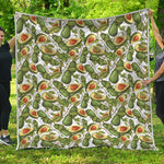 Avocado Cut In Half Drawing Print Quilt