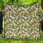 Avocado Cut In Half Drawing Print Quilt