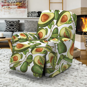 Avocado Cut In Half Drawing Print Recliner Slipcover