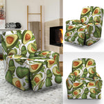 Avocado Cut In Half Drawing Print Recliner Slipcover