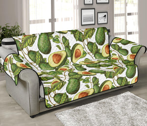 Avocado Cut In Half Drawing Print Sofa Protector