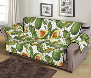 Avocado Cut In Half Drawing Print Sofa Protector