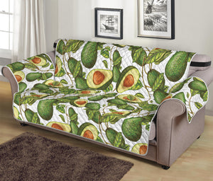 Avocado Cut In Half Drawing Print Sofa Protector