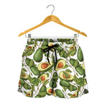 Avocado Cut In Half Drawing Print Women's Shorts