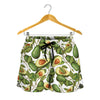 Avocado Cut In Half Drawing Print Women's Shorts