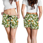 Avocado Cut In Half Drawing Print Women's Shorts