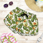 Avocado Cut In Half Drawing Print Women's Shorts