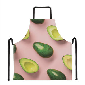 Avocado Cut In Half Pattern Print Apron