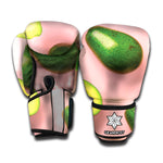 Avocado Cut In Half Pattern Print Boxing Gloves