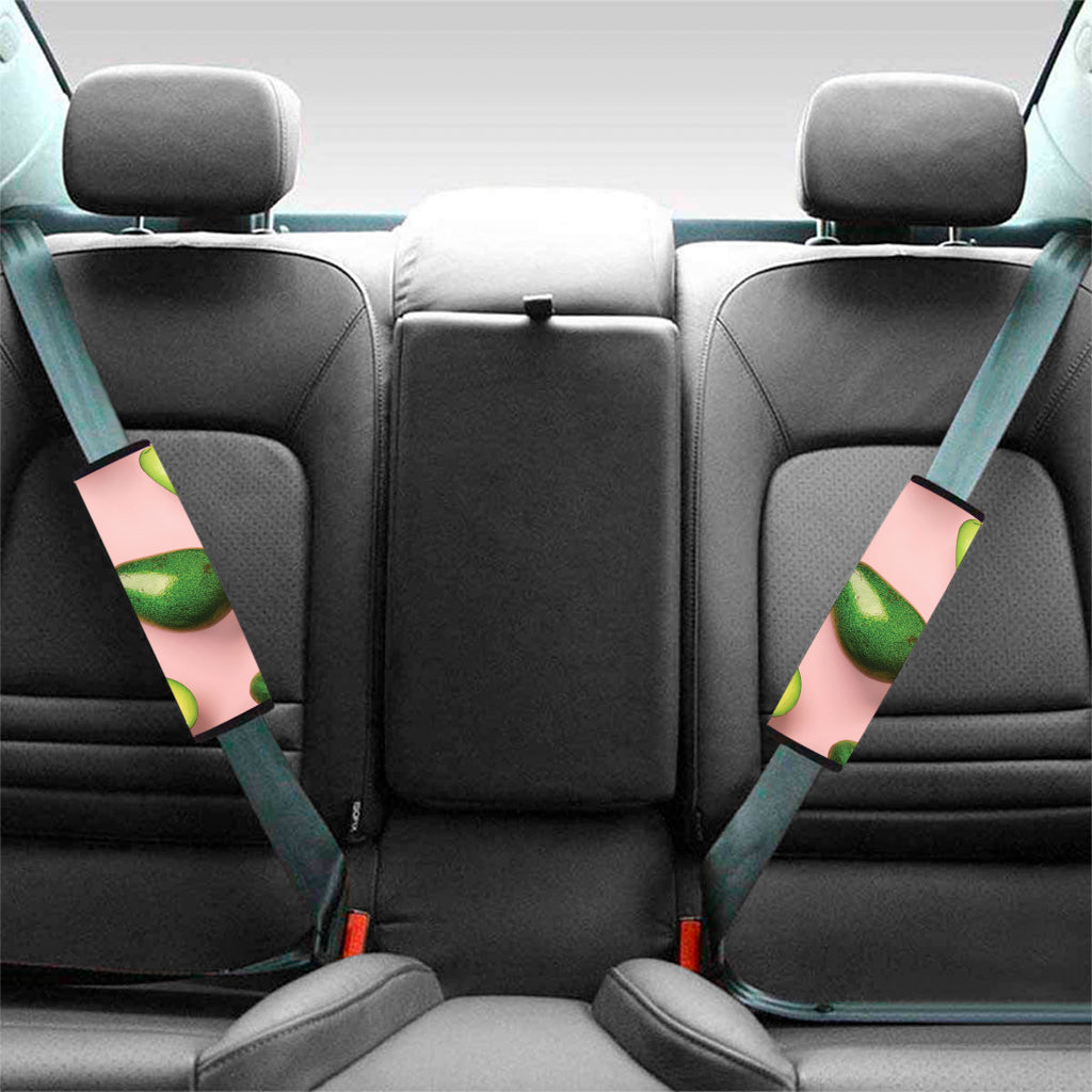 Avocado Cut In Half Pattern Print Car Seat Belt Covers