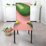 Avocado Cut In Half Pattern Print Dining Chair Slipcover