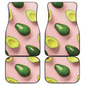 Avocado Cut In Half Pattern Print Front and Back Car Floor Mats
